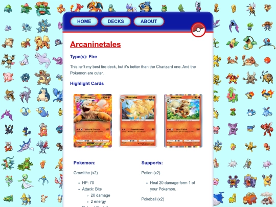 decks/Arcaninetales screenshot