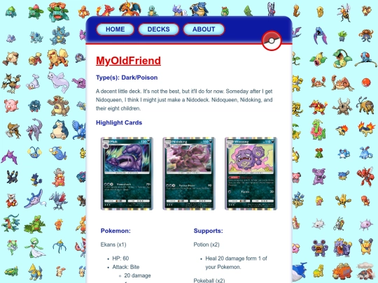 decks/MyOldFriend screenshot