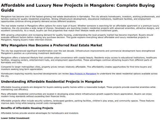 new-projects-in-mangalore screenshot