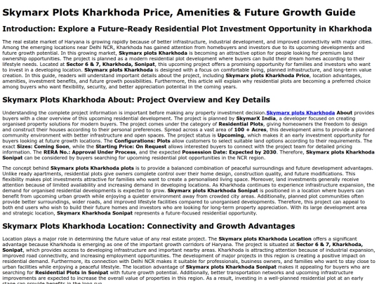skymarx-plots-kharkhoda screenshot