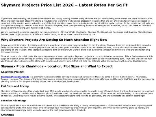 upcoming-skymarx-projects-price screenshot