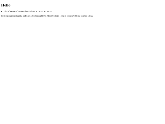 index screenshot