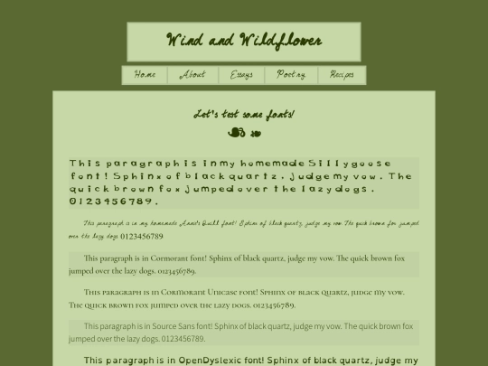 fonts_test screenshot