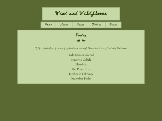 poetry screenshot