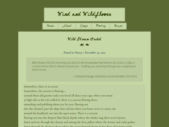 poetry/wild_stream_orchid screenshot