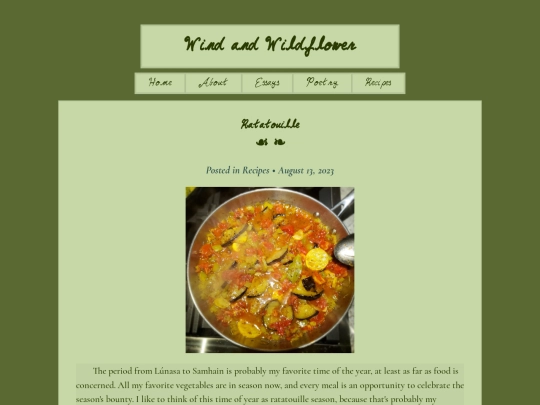 recipes/ratatouille screenshot