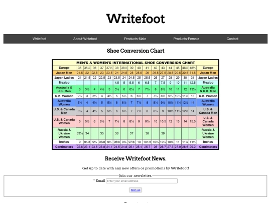 contactwritefoot screenshot