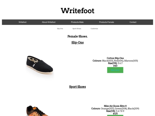 writefootshoesfemale screenshot