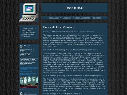 faq screenshot