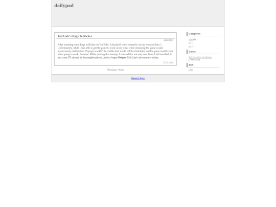 blog screenshot