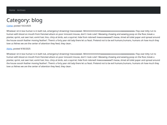 categories/blog screenshot