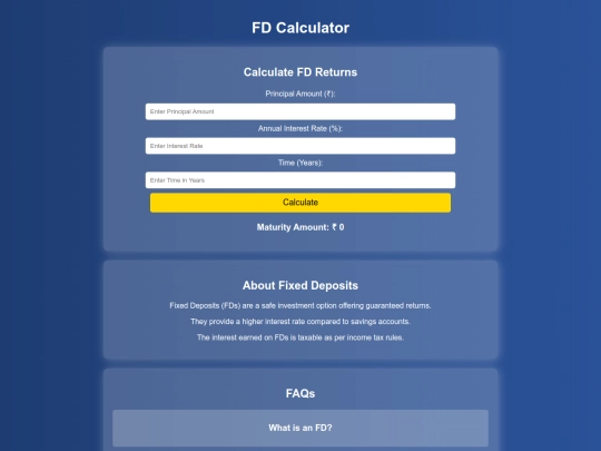 fd-calculator screenshot