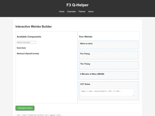 F3/planner screenshot