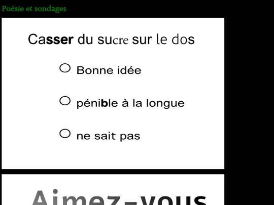 poesieetsondages/poesieetsondages screenshot