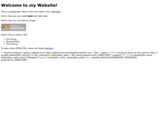 index screenshot