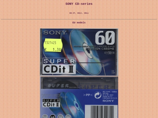 tape/sonycd screenshot