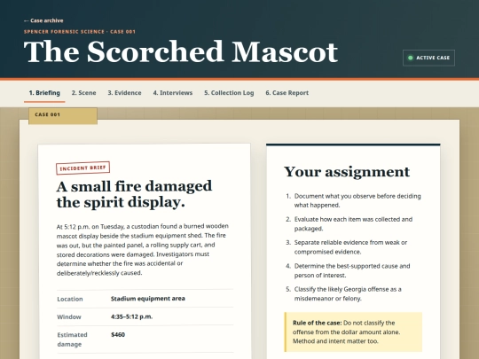 cases/scorched-mascot screenshot