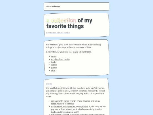 collection screenshot