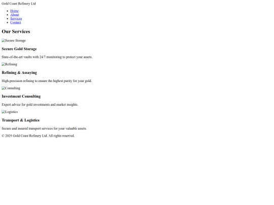 services screenshot