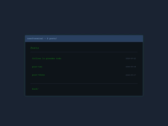 posts screenshot