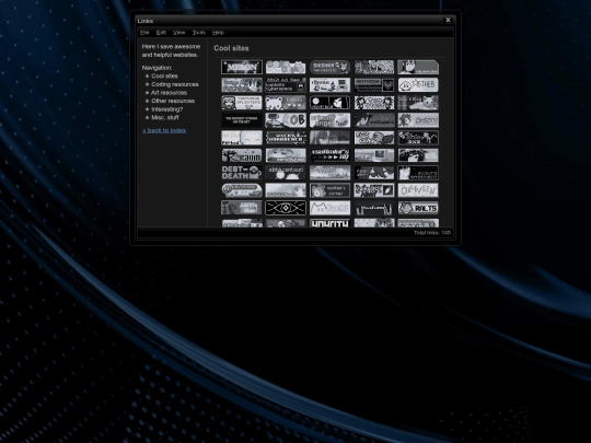 links screenshot