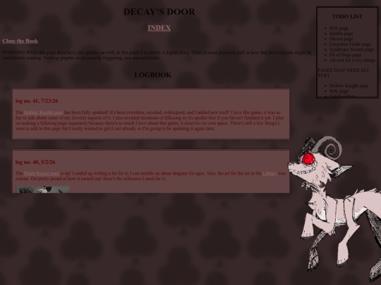 logbook screenshot