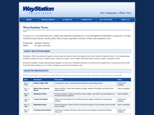programs/news screenshot