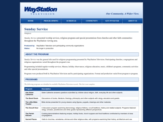 programs/sunday-service screenshot