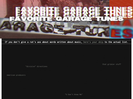 music-lists/garage-favorites screenshot