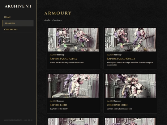 armoury screenshot