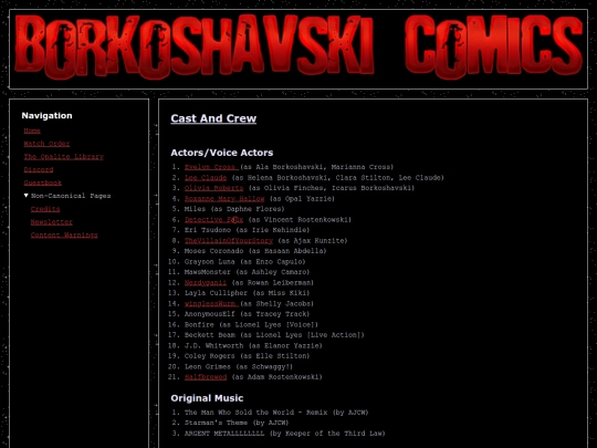 credits screenshot