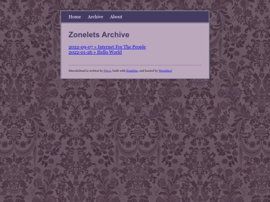 archive screenshot