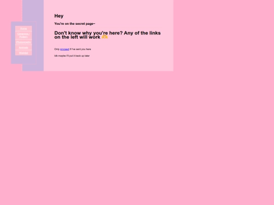 secretpage screenshot