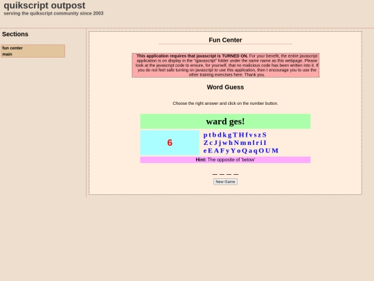 qprojects/qfun/qwordguess screenshot