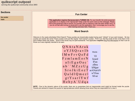qprojects/qfun/qwordsearch screenshot