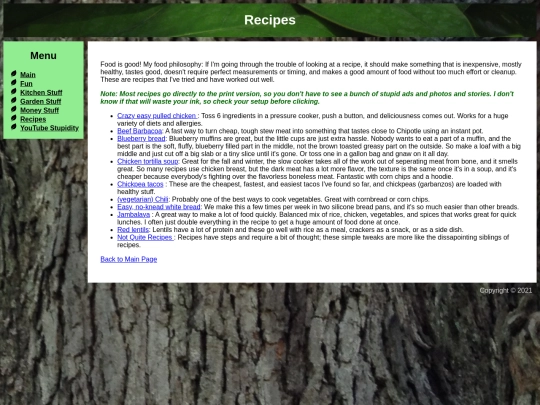 recipes screenshot
