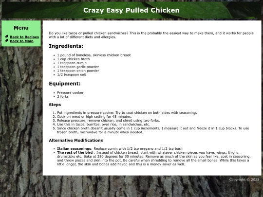 recipes/pulledchicken screenshot