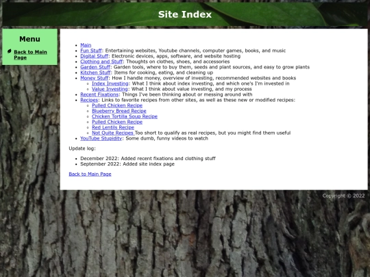 siteindex screenshot