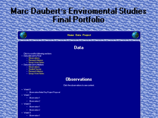 dataPage screenshot