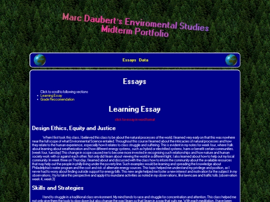 enviromentalMidterm screenshot