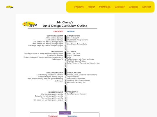 lessons screenshot
