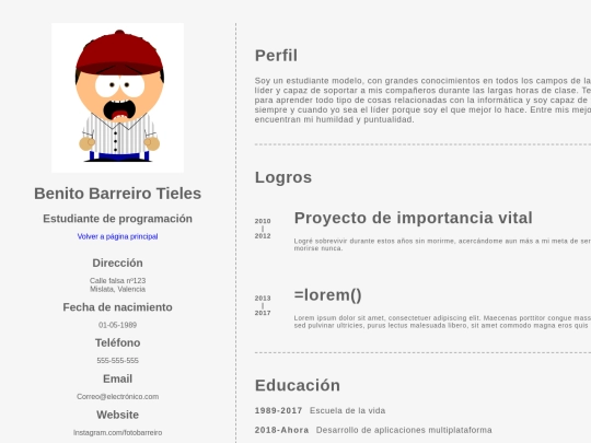 cv screenshot