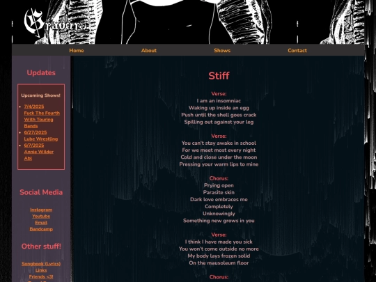 lyrics/stiff screenshot