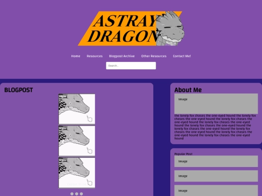 blogpost template image carosel javascript screenshot