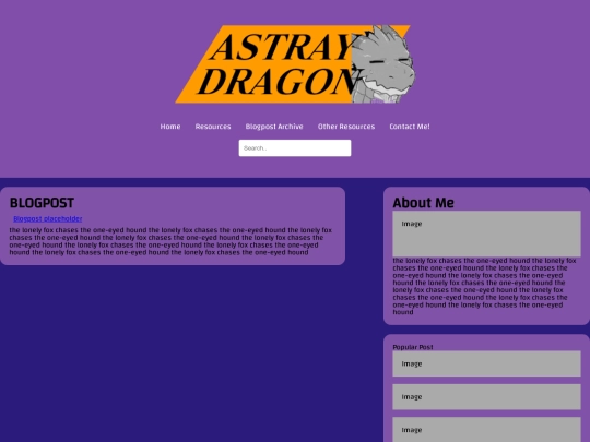 blogpost template screenshot