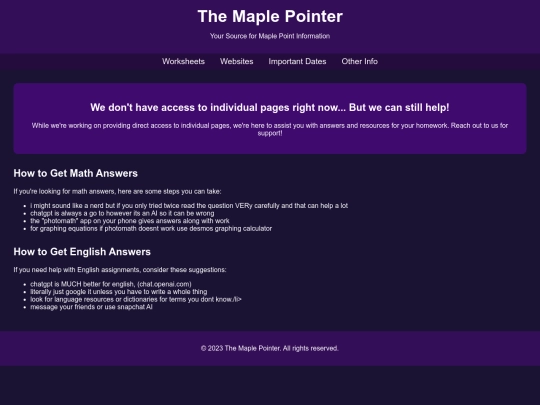 worksheets screenshot