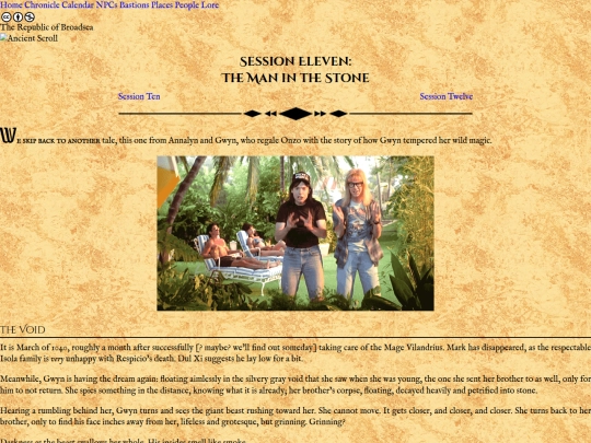 chronicle/session11_themaninthestone screenshot