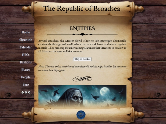 entities screenshot