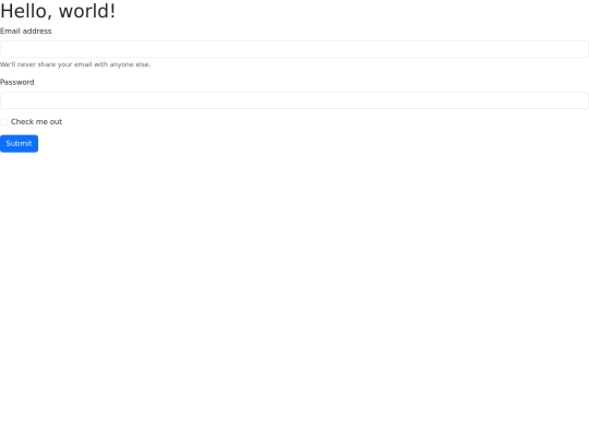 bootstrap screenshot