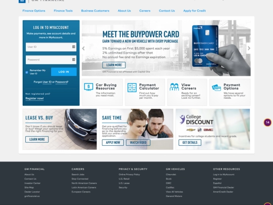 gmfinancial screenshot